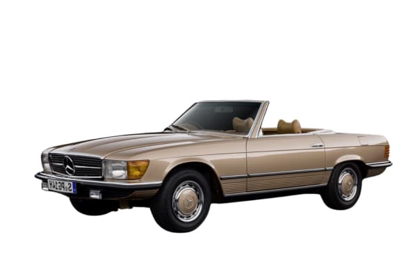 Mercedes Benz SL / R107 mit Cabrio-Verdeck